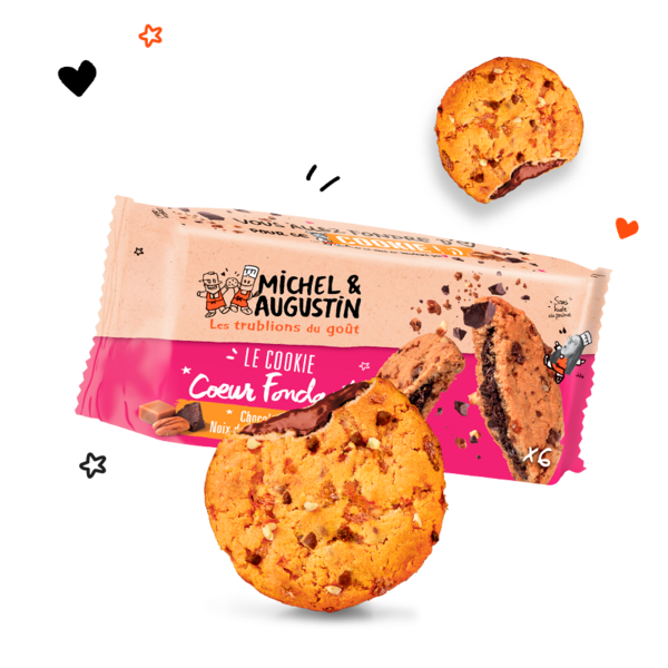 Nos super cookies cœur fondant !