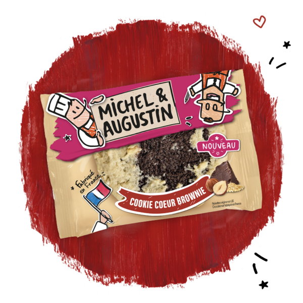 L'incroyable Cookie cœur brownie