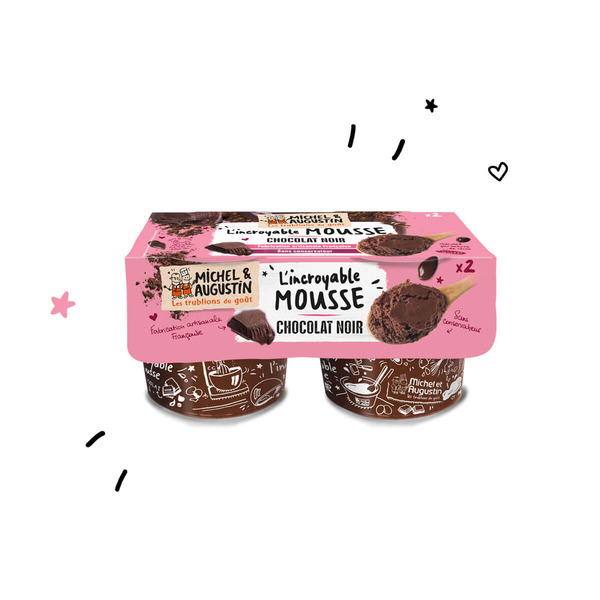 Mousse chocolat au lait MICHEL ET AUGUSTIN : le pot de 500mL à Prix  Carrefour