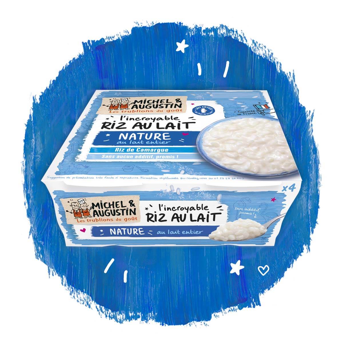 Riz Au Lait Michel Et Augustin Nos mini riz au lait au lait entier et crème entière des Pays de la Loire |  Michel et augustin
