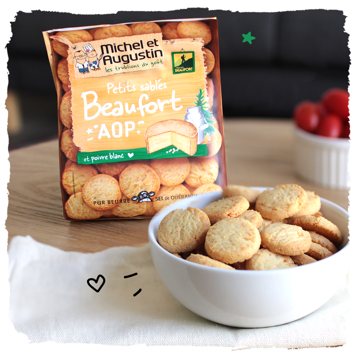 Nos Petits Sables Aperitifs Au Beaufort Aop Et Poivre Blanc Michel Et Augustin