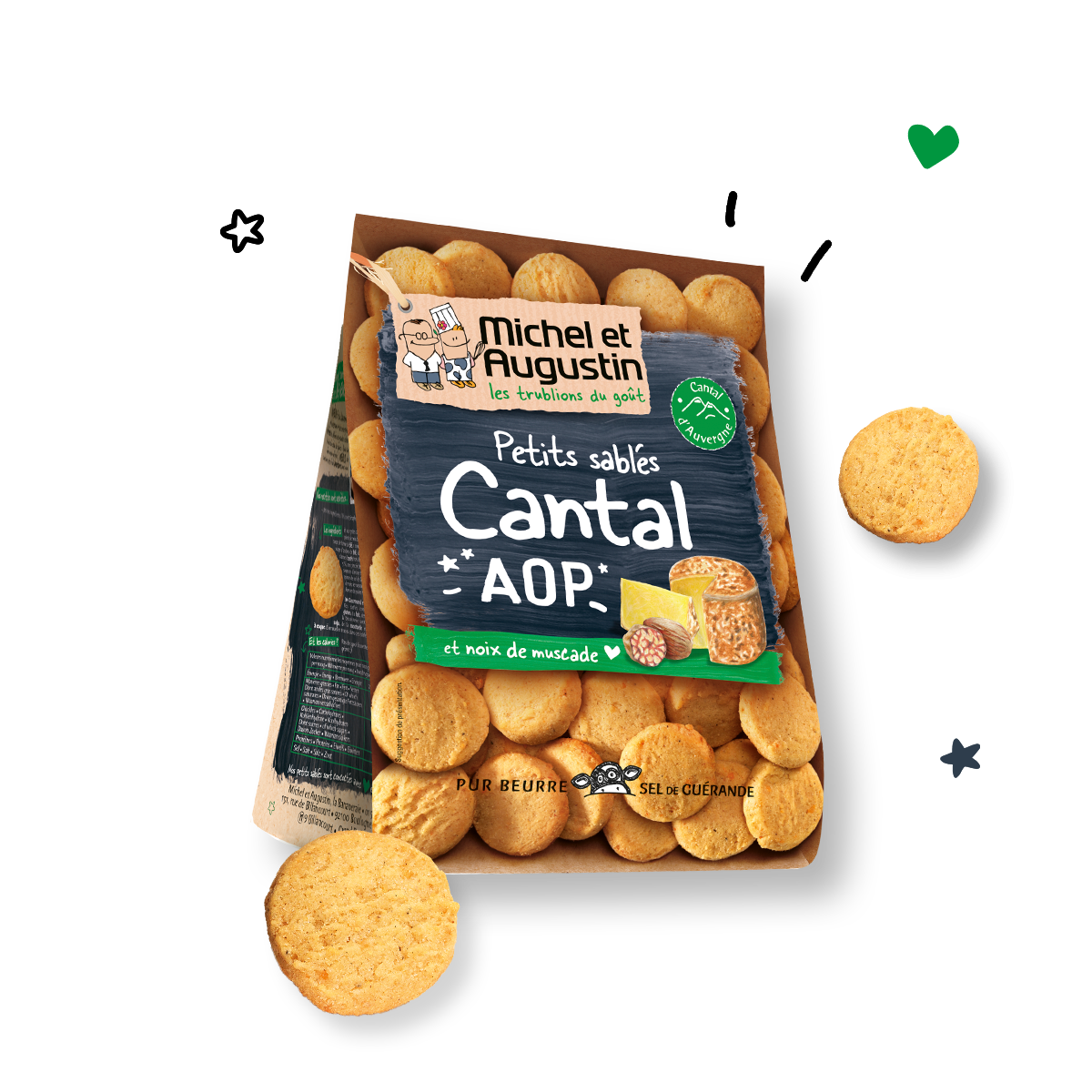 Nos Petits Sables Aperitifs Au Cantal Aop Et Noix De Muscade Michel Et Augustin
