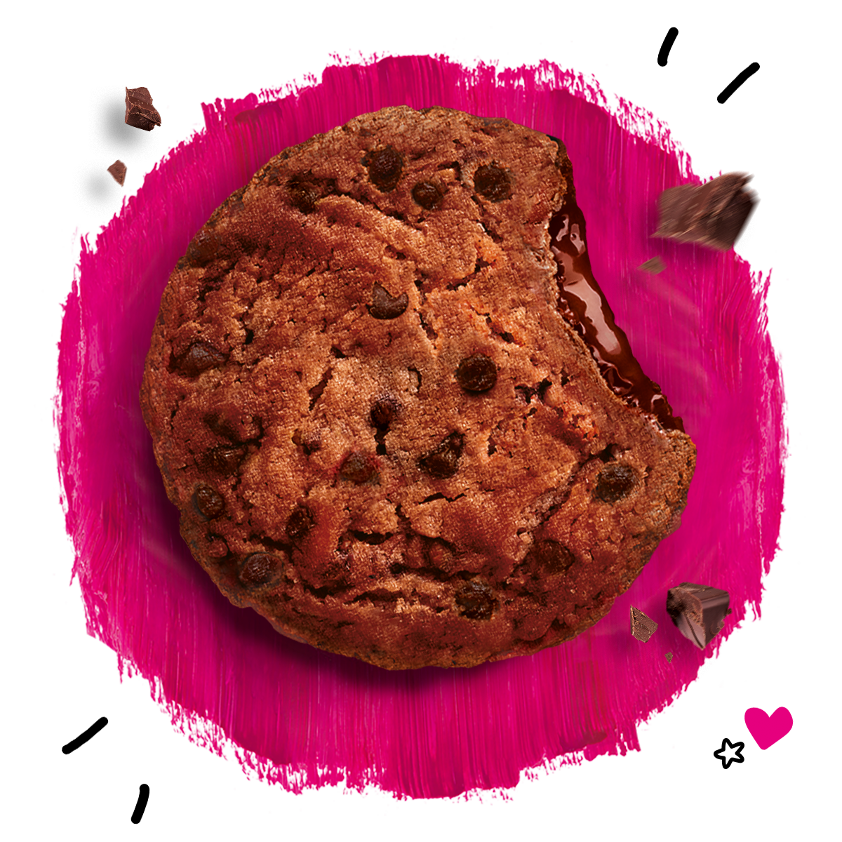 Nos Super Cookies Cœur Fondant A Emporter Au Chocolat Noir Michel Et Augustin