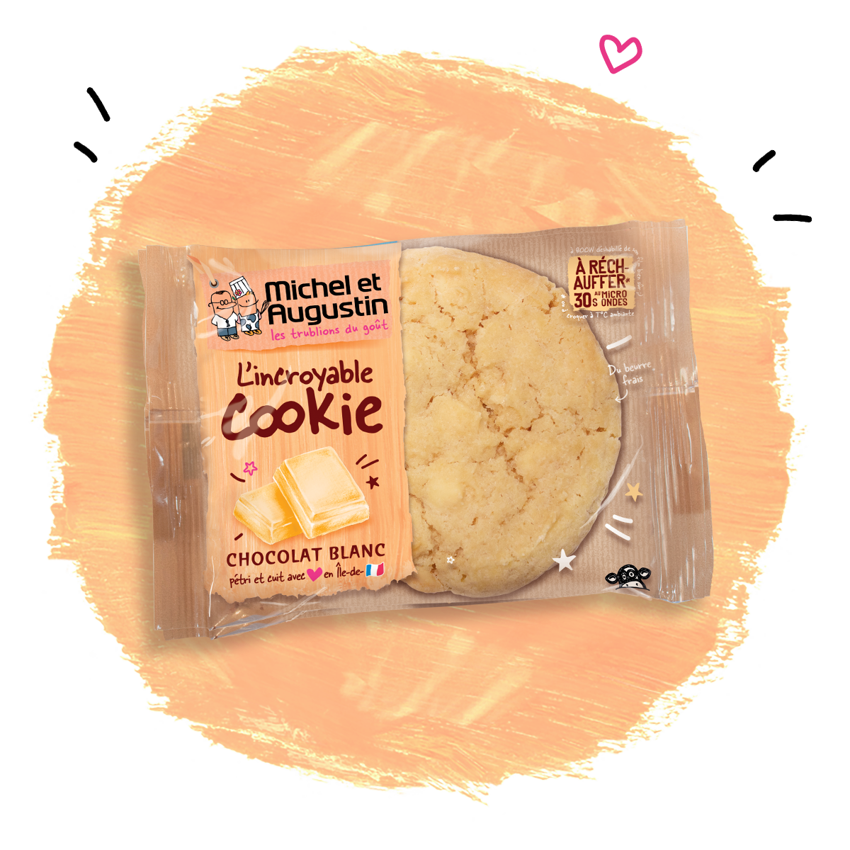 Nos Vrais Cookies Aux Gros Morceaux De Chocolat Blanc Michel Et Augustin
