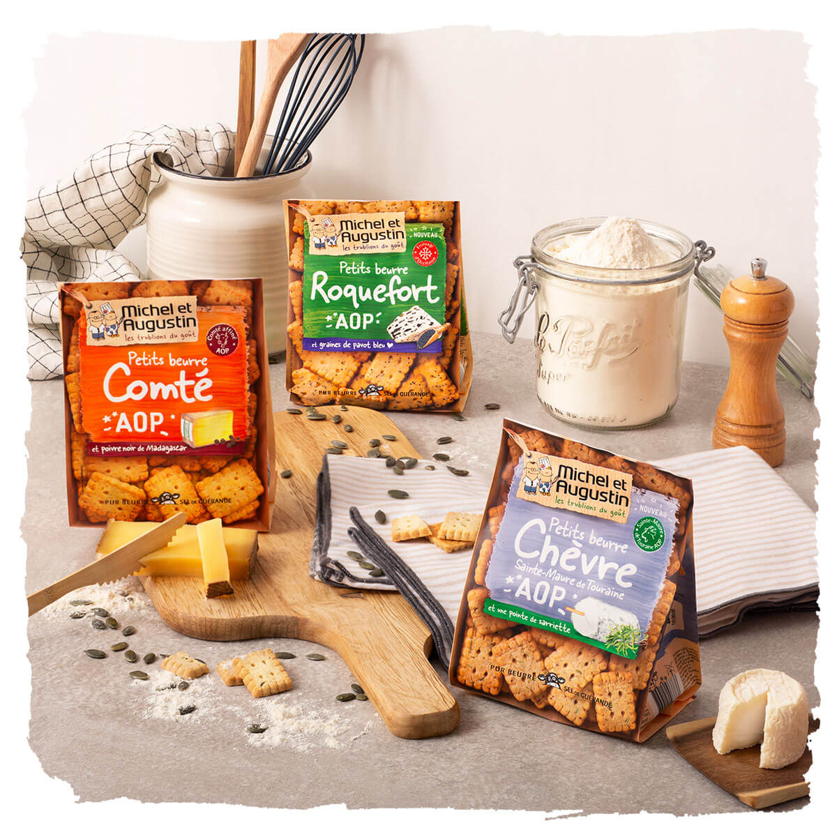 Nos Petits Beurre Aperitifs Au Roquefort Aop Michel Et Augustin