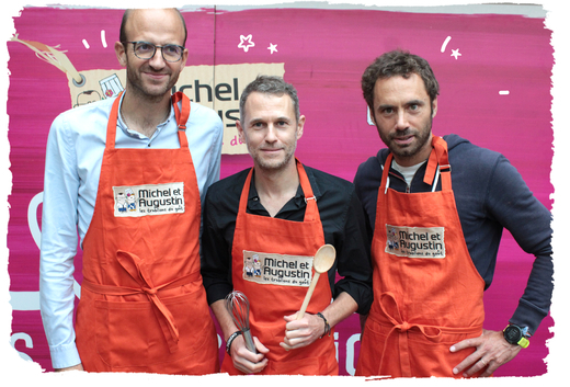 Michel et Augustin ferme la Bananeraie, son bureau à Lyon